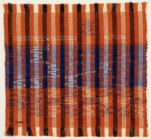 Anni Albers, Intersecting, 1962 Cotton and rayon. 40 x 42 cm (15.687 x 16.5 inches) Private Collection ?2008 The Josef and Anni Albers Foundation / Artists Rights Society (ARS), New York